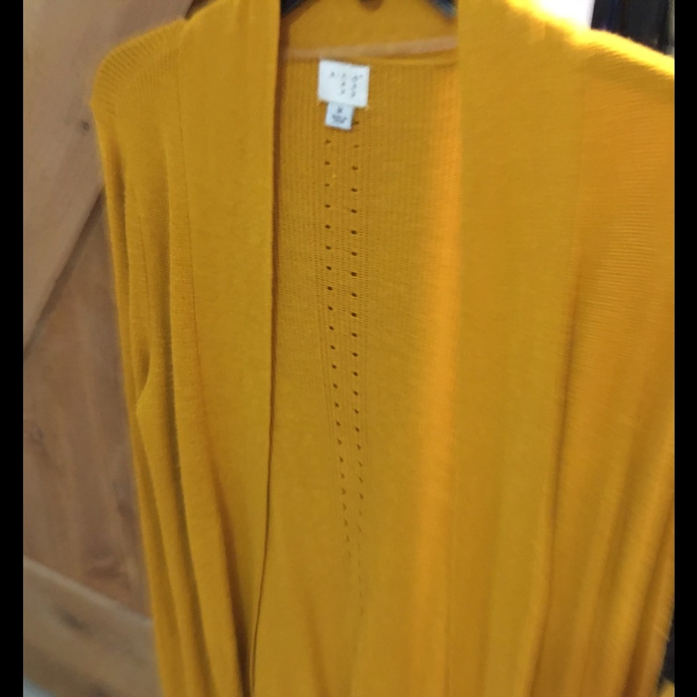 A new day mustard cardigan sweater